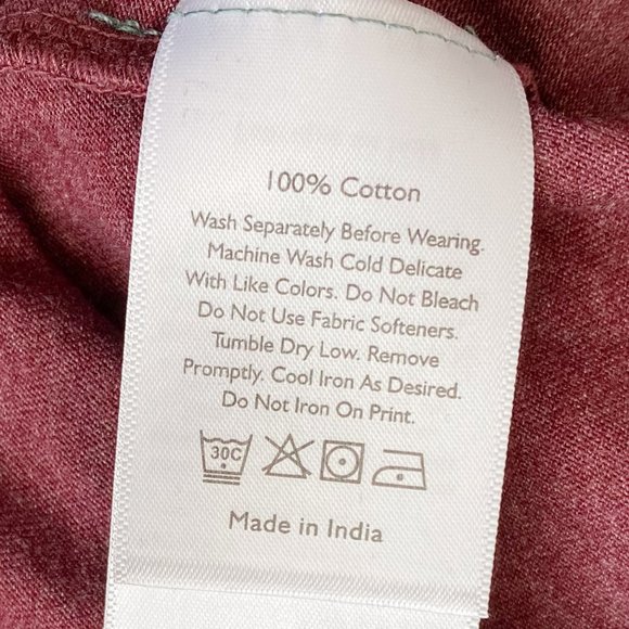 Eddie Bauer, NWOT,Men's Short Sleeve Graphic T-Shirt, Burgundy, Size L / 2XL - Picture 10 of 10